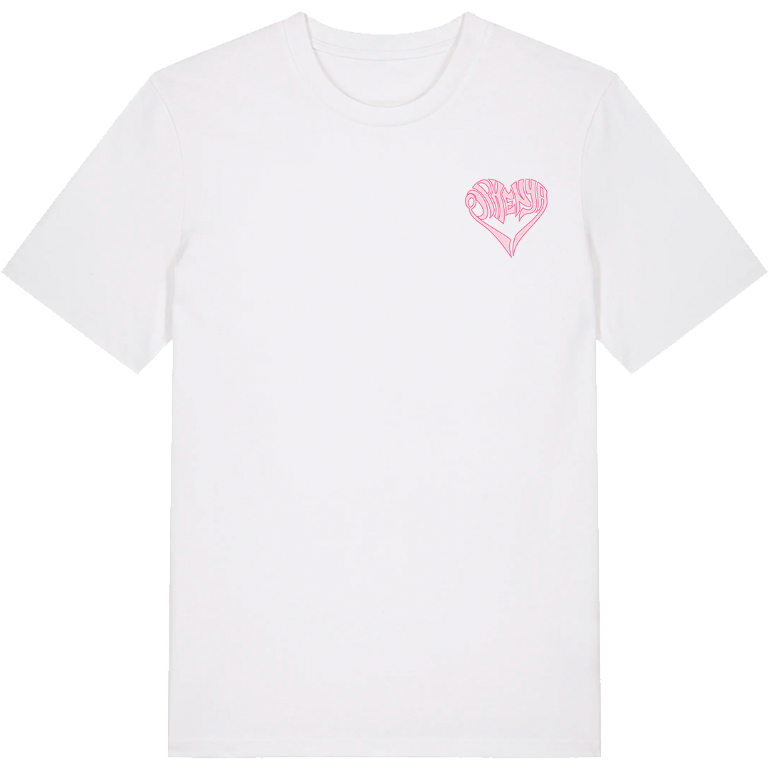 T-shirt Blanc - Ophenya Pink Logo